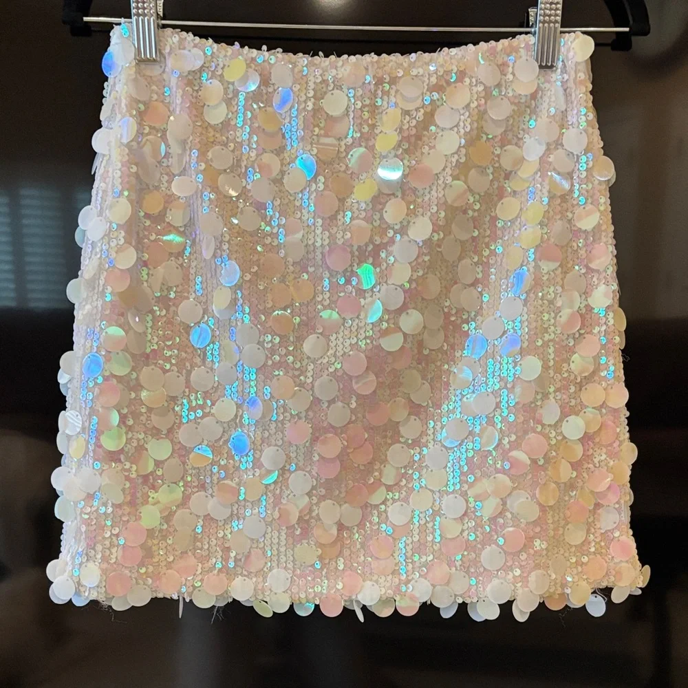 Iridescent Sequin Skirt - Picture 1 of 1